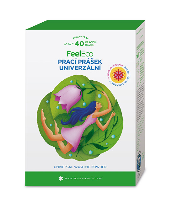 Zobrazit detail výrobku Feel Eco Univerzální prací prášek 2,4 kg Zobrazit detail výrobku Feel Eco Univerzální prací prášek 2,4 kg