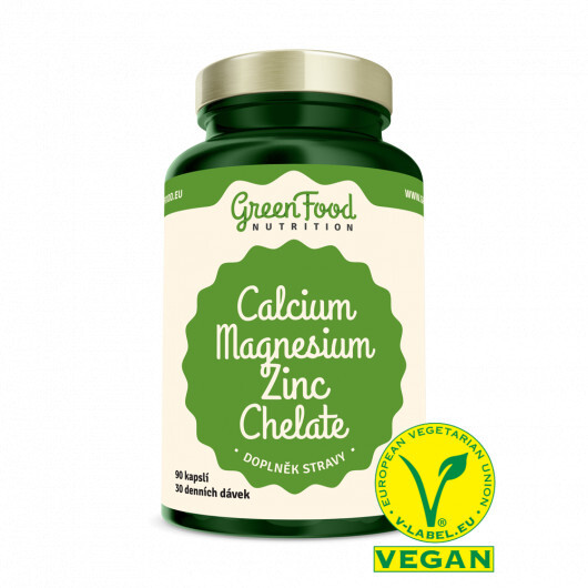 GreenFood Nutrition Vápnik Horčík Zinok 90 kapsúl