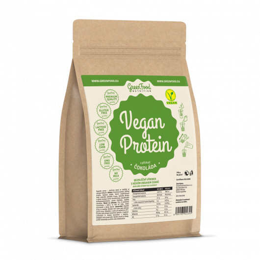 Zobrazit detail výrobku GreenFood Nutrition GF Vegan protein příchuť čokoláda 750 g Zobrazit detail výrobku GreenFood Nutrition GF Vegan protein příchuť čokoláda 750 g