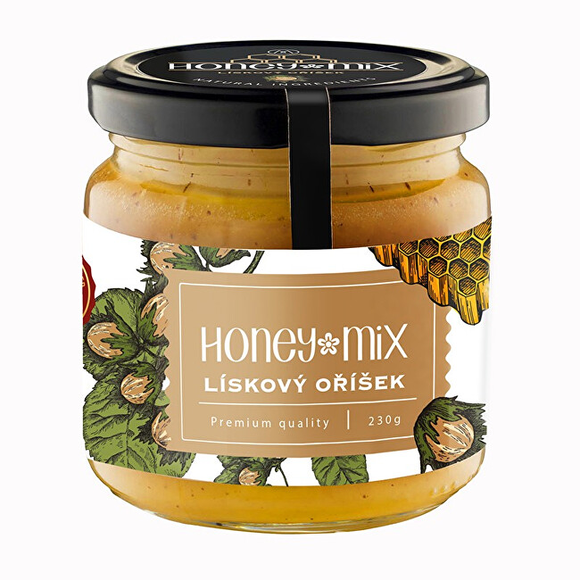 Zobrazit detail výrobku HoneyMix Med s lískovým oříškem 230 g Zobrazit detail výrobku HoneyMix Med s lískovým oříškem 230 g
