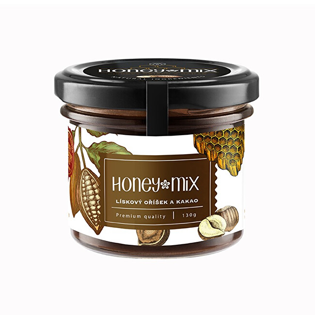 Zobrazit detail výrobku HoneyMix Med s lískovým oříškem a kakaem 130 g Zobrazit detail výrobku HoneyMix Med s lískovým oříškem a kakaem 130 g