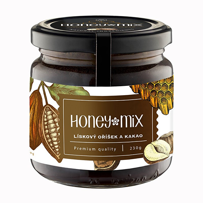 Zobrazit detail výrobku HoneyMix Med s lískovým oříškem a kakaem 230 g Zobrazit detail výrobku HoneyMix Med s lískovým oříškem a kakaem 230 g
