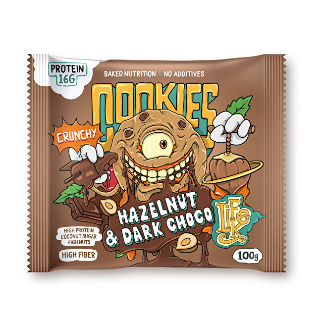 Zobrazit detail výrobku Lifelike Food Cookies hazelnut dark chocolate 100 g Zobrazit detail výrobku Lifelike Food Cookies hazelnut dark chocolate 100 g