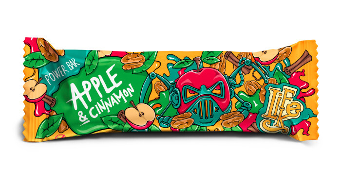 Zobrazit detail výrobku Lifelike Food Power bar apple, cinnamon 50 g Zobrazit detail výrobku Lifelike Food Power bar apple, cinnamon 50 g