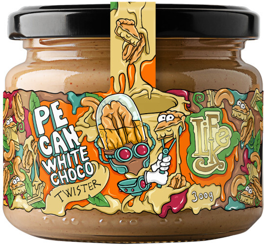 Zobrazit detail výrobku Lifelike Food Twister Pecan white chocolate 300 g Zobrazit detail výrobku Lifelike Food Twister Pecan white chocolate 300 g
