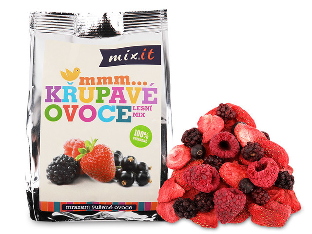 Mixit Chrumkavé ovocia do vrecka - Lesné mix 1 ks, 20 g