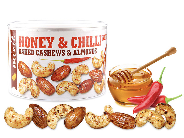 Zobrazit detail výrobku Mixit Oříšky z pece - med a chilli 140 g Zobrazit detail výrobku Mixit Oříšky z pece - med a chilli 140 g