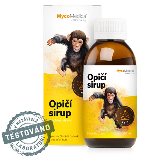 Zobrazit detail výrobku MycoMedica Opičí sirup 200 ml + pastelky ZDARMA Zobrazit detail výrobku MycoMedica Opičí sirup 200 ml + pastelky ZDARMA