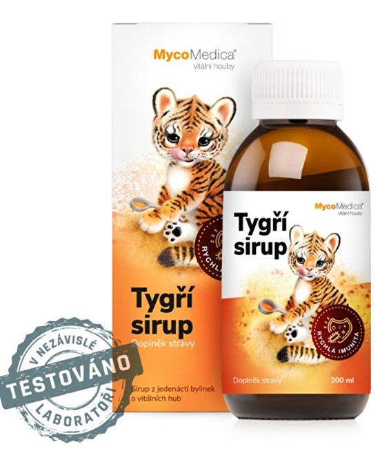 Zobrazit detail výrobku MycoMedica Tygří sirup 200 ml + pastelky ZDARMA Zobrazit detail výrobku MycoMedica Tygří sirup 200 ml + pastelky ZDARMA