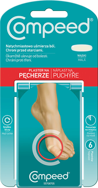 Zobrazit detail výrobku QUIES COMPEED Náplast na puchýře malá 6 ks Zobrazit detail výrobku QUIES COMPEED Náplast na puchýře malá 6 ks