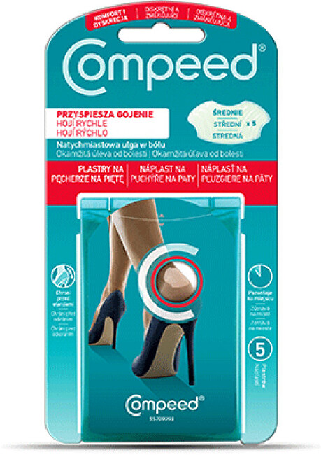 Zobrazit detail výrobku QUIES COMPEED Náplast na puchýře na paty 5 ks Zobrazit detail výrobku QUIES COMPEED Náplast na puchýře na paty 5 ks