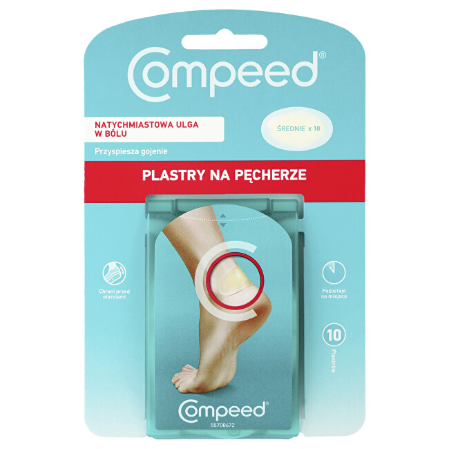 Zobrazit detail výrobku Compeed COMPEED Náplast na puchýře střední 10 ks Zobrazit detail výrobku Compeed COMPEED Náplast na puchýře střední 10 ks