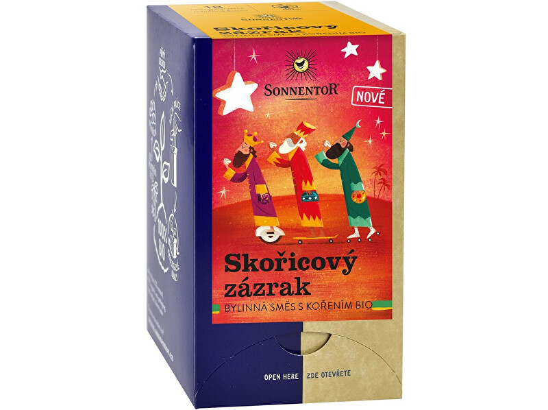 Zobrazit detail výrobku Sonnentor Bio bylinná směs s kořením Skořicový zázrak 18 x 1,8 g Zobrazit detail výrobku Sonnentor Bio bylinná směs s kořením Skořicový zázrak 18 x 1,8 g