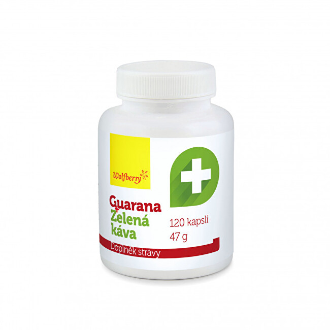 Zobrazit detail výrobku Wolfberry Guarana+Zelená káva-kapsle 120 ks/47 g Wolfberry Zobrazit detail výrobku Wolfberry Guarana+Zelená káva-kapsle 120 ks/47 g Wolfberry