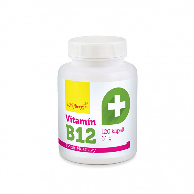 Zobrazit detail výrobku Wolfberry Vitamín B12 61 g/120 kapslí Wolfberry Zobrazit detail výrobku Wolfberry Vitamín B12 61 g/120 kapslí Wolfberry
