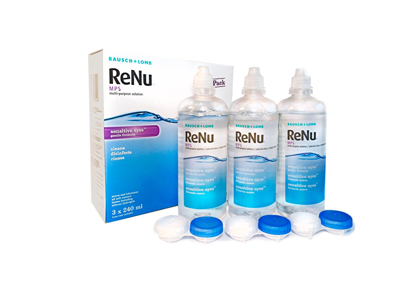 Bausch & Lomb Roztok ReNu MPS Sensitive Eyes 3-pack 3 x 240 ml