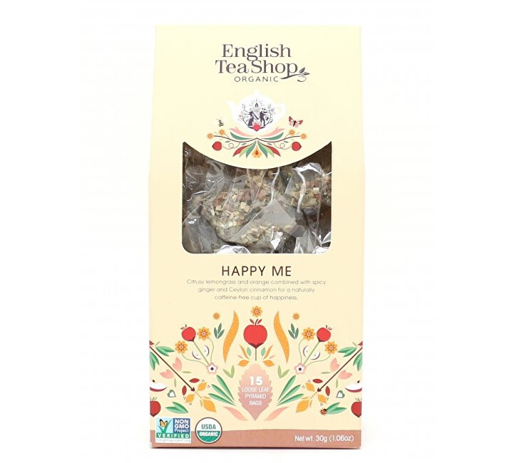 English Tea Shop Pocit štěstí 15 pyramidek sypaného čaje