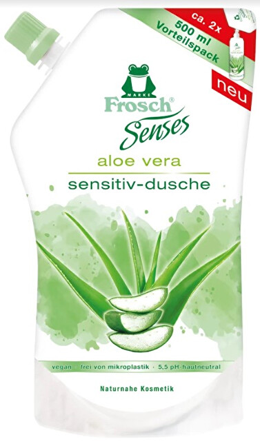 Frosch EKO Sprchový gél Aloe Vera - náhradná náplň 500 ml