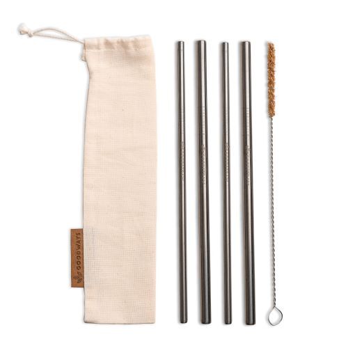 Zobrazit detail výrobku GoodWays GoodStraw kovová brčka 4 ks Zobrazit detail výrobku GoodWays GoodStraw kovová brčka 4 ks