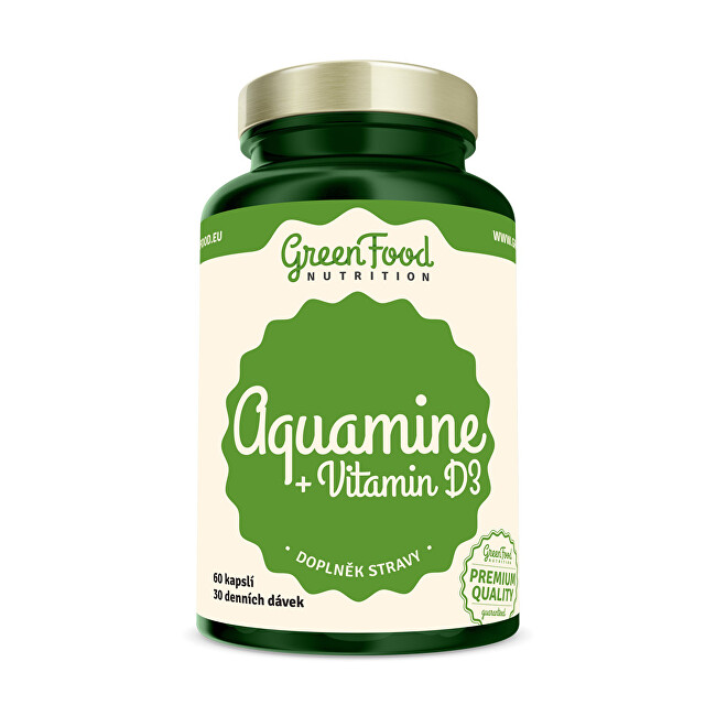 Zobrazit detail výrobku GreenFood Nutrition Aquamin + Vitamín D3 60 kapslí Zobrazit detail výrobku GreenFood Nutrition Aquamin + Vitamín D3 60 kapslí