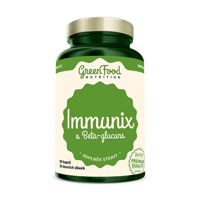 Zobrazit detail výrobku GreenFood Nutrition Immunix & Beta-glucans 90 kapslí Zobrazit detail výrobku GreenFood Nutrition Immunix & Beta-glucans 90 kapslí