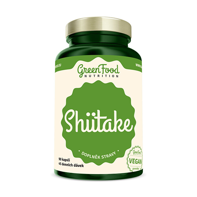 Zobrazit detail výrobku GreenFood Nutrition Shiitake extract 90 kapslí Zobrazit detail výrobku GreenFood Nutrition Shiitake extract 90 kapslí