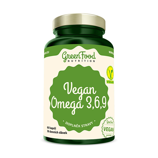 Zobrazit detail výrobku GreenFood Nutrition Vegan Omega 3,6,9 60 kapslí Zobrazit detail výrobku GreenFood Nutrition Vegan Omega 3,6,9 60 kapslí