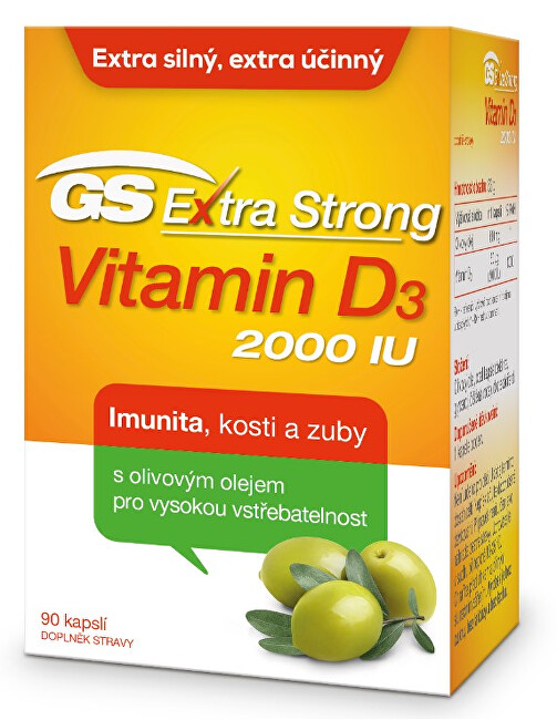 Zobrazit detail výrobku Green-Swan GS Extra Strong Vitamin D3 2000 IU 90 kapslí Zobrazit detail výrobku Green-Swan GS Extra Strong Vitamin D3 2000 IU 90 kapslí