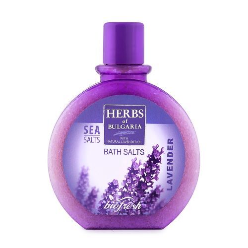 HERBS OF BULGARIA - LAVENDER Morská kúpeľová soľ z levandule 360 g