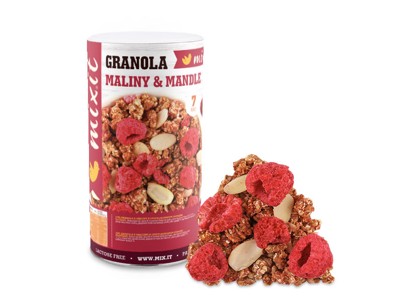 Zobrazit detail výrobku Mixit Granola z pece - Maliny a mandle 440 g Zobrazit detail výrobku Mixit Granola z pece - Maliny a mandle 440 g