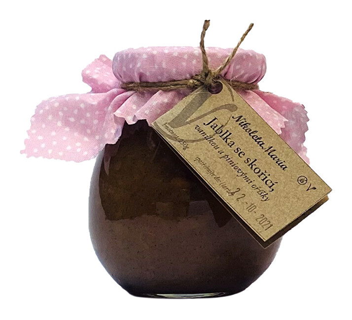 Zobrazit detail výrobku Nikoleta-Maria Jablka se skořicí, vanilkou a piniovými oříšky 250 g Zobrazit detail výrobku Nikoleta-Maria Jablka se skořicí, vanilkou a piniovými oříšky 250 g
