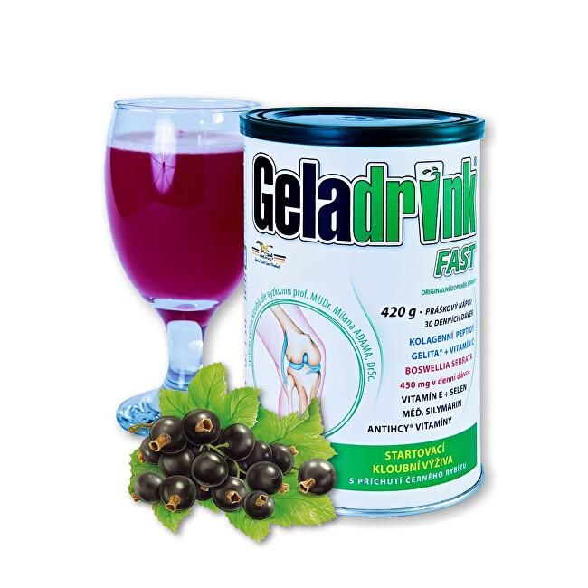 Zobrazit detail výrobku Geladrink GELADRINK FAST - černý rybíz, nápoj - 420 g Zobrazit detail výrobku Geladrink GELADRINK FAST - černý rybíz, nápoj - 420 g