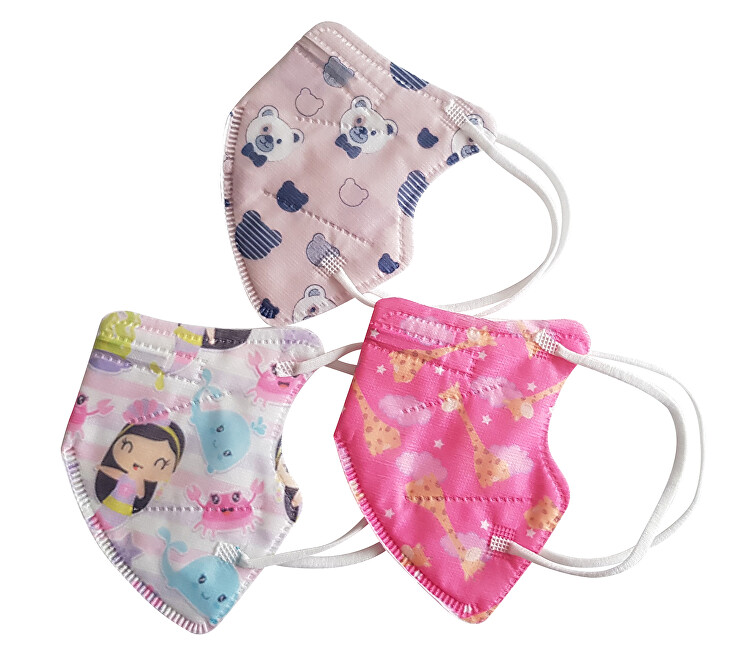 Zobrazit detail výrobku Angelmask Dětský respirátor FFP2 dívčí 10 ks Zobrazit detail výrobku Angelmask Dětský respirátor FFP2 dívčí 10 ks
