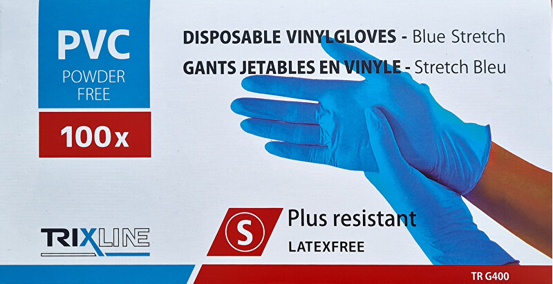 Zobrazit detail výrobku Pharma Activ Rukavice nitril/vinyl modré bez pudru S jedn. 100 ks Zobrazit detail výrobku Pharma Activ Rukavice nitril/vinyl modré bez pudru S jedn. 100 ks