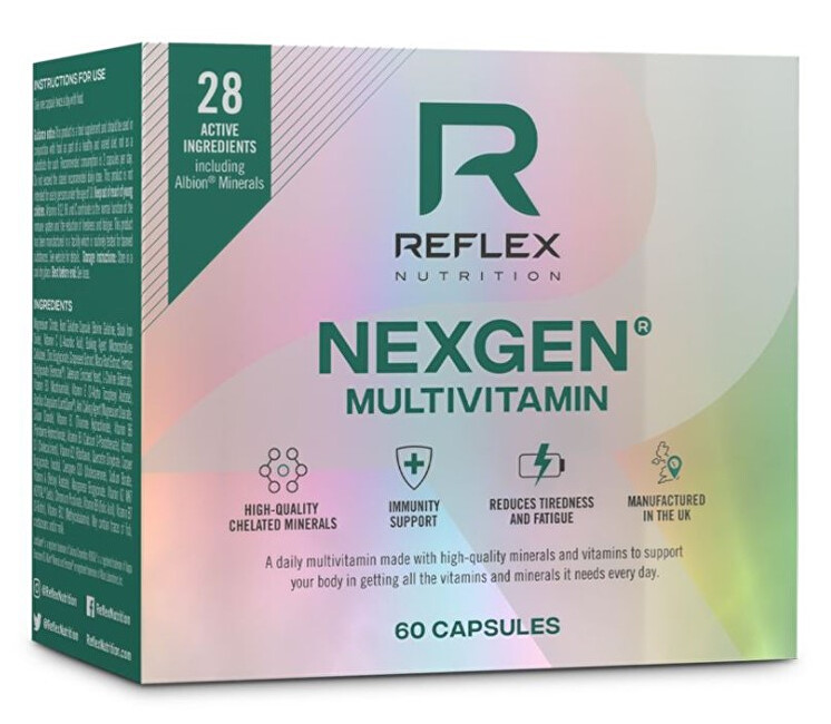 Zobrazit detail výrobku Reflex Nutrition REF Nexgen® 60 kapslí NEW Zobrazit detail výrobku Reflex Nutrition REF Nexgen® 60 kapslí NEW