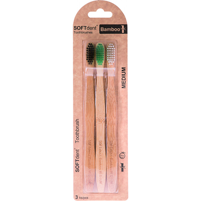 Zobrazit detail výrobku SOFTdent BAMBOO zubní kartáček - medium 3 ks Zobrazit detail výrobku SOFTdent BAMBOO zubní kartáček - medium 3 ks