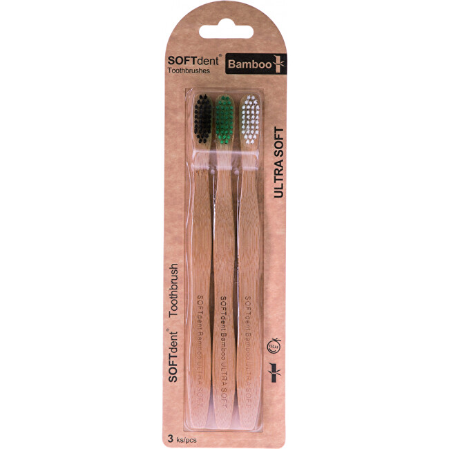 Zobrazit detail výrobku SOFTdent BAMBOO zubní kartáček - ultra soft 3 ks Zobrazit detail výrobku SOFTdent BAMBOO zubní kartáček - ultra soft 3 ks