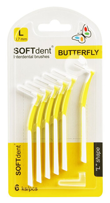 Zobrazit detail výrobku SOFTdent Butterfly Mezizubní kartáček zahnutý 0,7 mm Zobrazit detail výrobku SOFTdent Butterfly Mezizubní kartáček zahnutý 0,7 mm