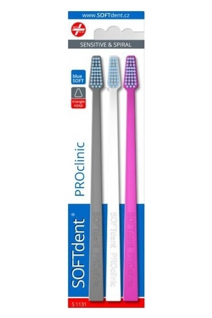 Zobrazit detail výrobku SOFTdent Zubní kartáček PROclinic 3 ks Zobrazit detail výrobku SOFTdent Zubní kartáček PROclinic 3 ks