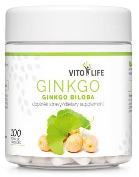 Zobrazit detail výrobku Vito life Ginkgo biloba, 100 tobolek Zobrazit detail výrobku Vito life Ginkgo biloba, 100 tobolek