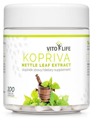 Zobrazit detail výrobku Vito life Kopřiva dvoudomá 400 mg 2 % silice, 100 tobolek Zobrazit detail výrobku Vito life Kopřiva dvoudomá 400 mg 2 % silice, 100 tobolek