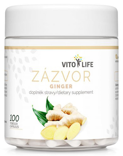 Zobrazit detail výrobku Vito life Zázvor, 100 tobolek Zobrazit detail výrobku Vito life Zázvor, 100 tobolek