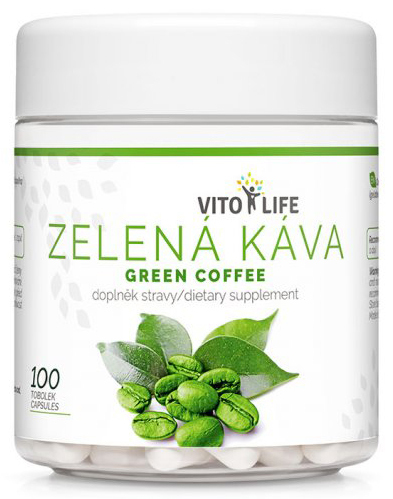 Zobrazit detail výrobku Vito life Zelená káva, 100 tobolek Zobrazit detail výrobku Vito life Zelená káva, 100 tobolek