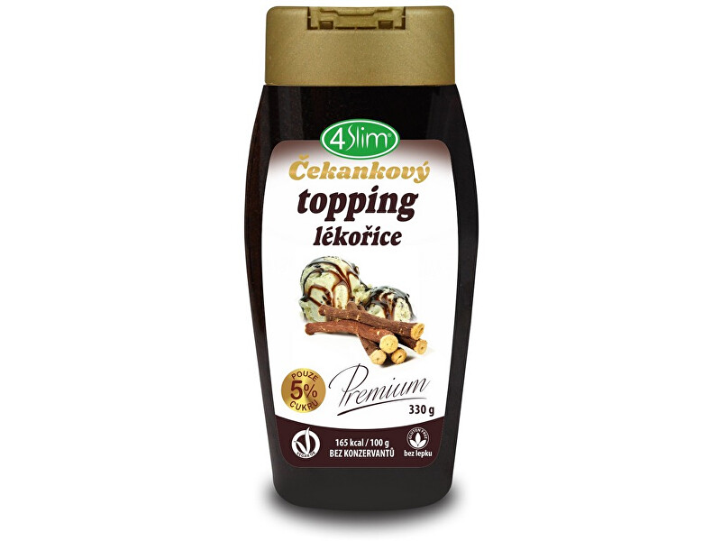 Zobrazit detail výrobku 4Slim Čekankový topping lékořice 330g Zobrazit detail výrobku 4Slim Čekankový topping lékořice 330g