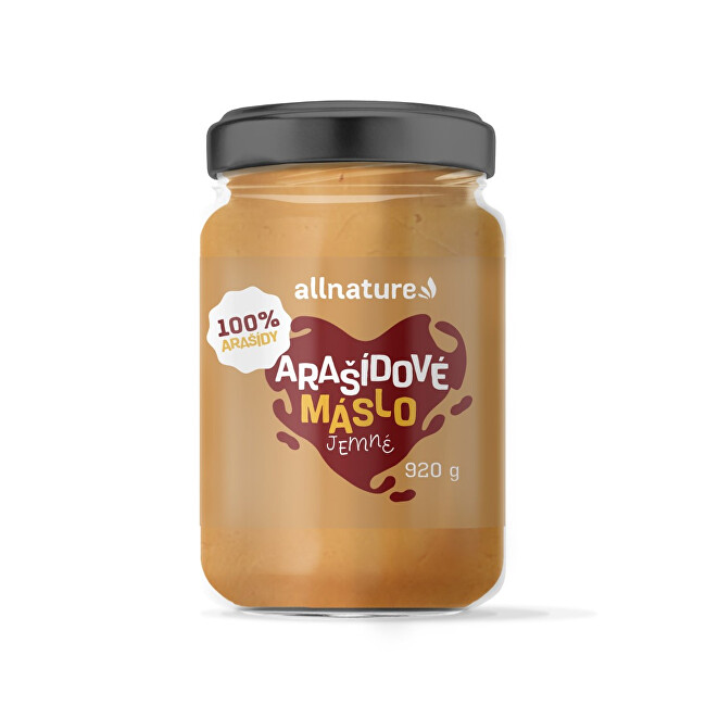 Zobrazit detail výrobku Allnature Arašídové máslo jemné 920 g Zobrazit detail výrobku Allnature Arašídové máslo jemné 920 g