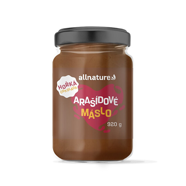 Zobrazit detail výrobku Allnature Arašídové máslo s hořkou čokoládou 920 g Zobrazit detail výrobku Allnature Arašídové máslo s hořkou čokoládou 920 g