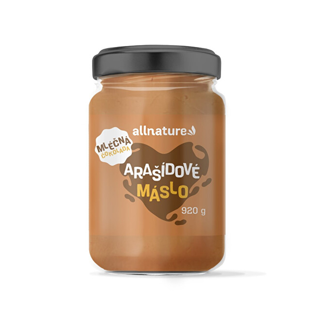 Zobrazit detail výrobku Allnature Arašídové máslo s mléčnou čokoládou 920 g Zobrazit detail výrobku Allnature Arašídové máslo s mléčnou čokoládou 920 g
