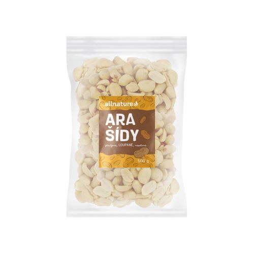 Zobrazit detail výrobku Allnature Arašídy pražené loupané nesolené 500 g Zobrazit detail výrobku Allnature Arašídy pražené loupané nesolené 500 g