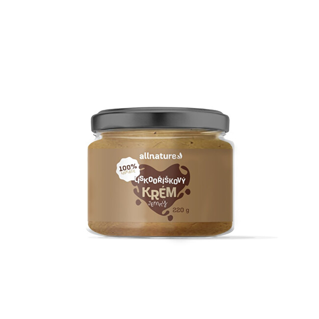 Zobrazit detail výrobku Allnature Lískooříškový krém 220 g Zobrazit detail výrobku Allnature Lískooříškový krém 220 g