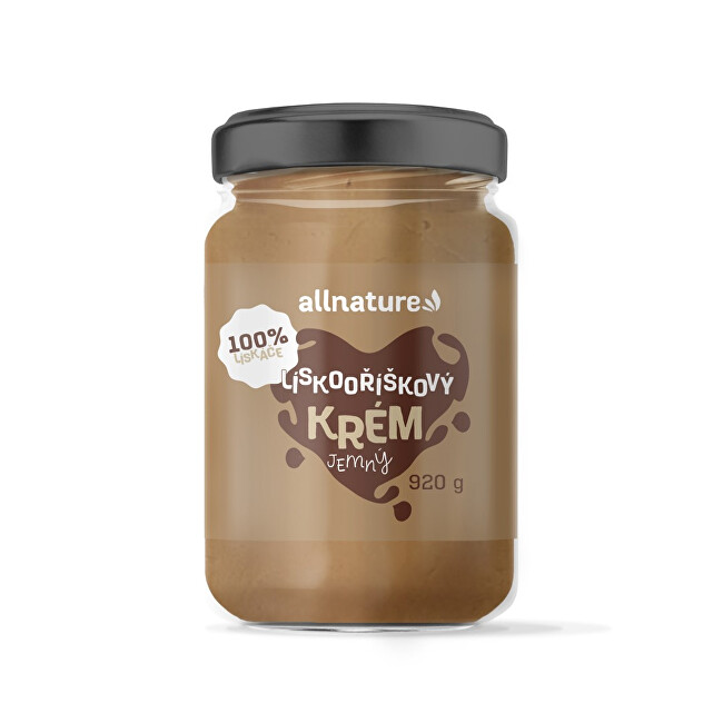 Zobrazit detail výrobku Allnature Lískooříškový krém 920 g Zobrazit detail výrobku Allnature Lískooříškový krém 920 g